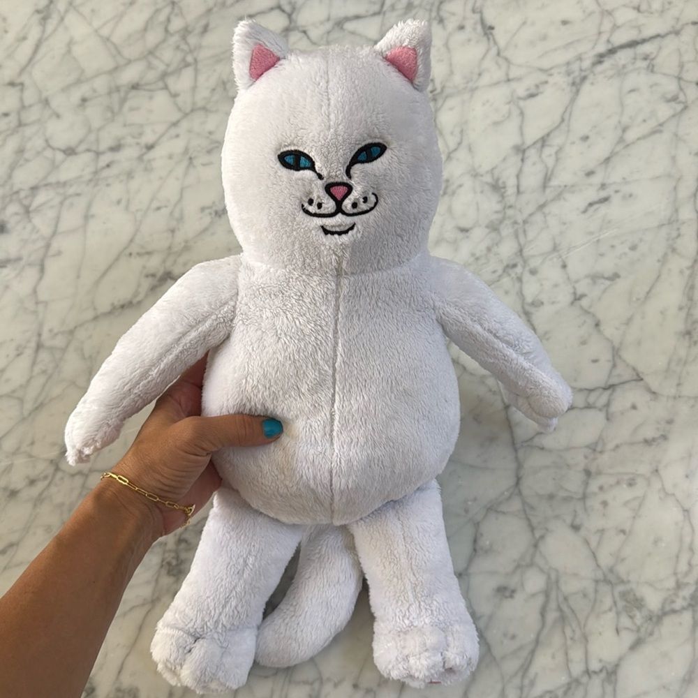 Ripndip Lord Nermal Middle Finger Cat Plushie